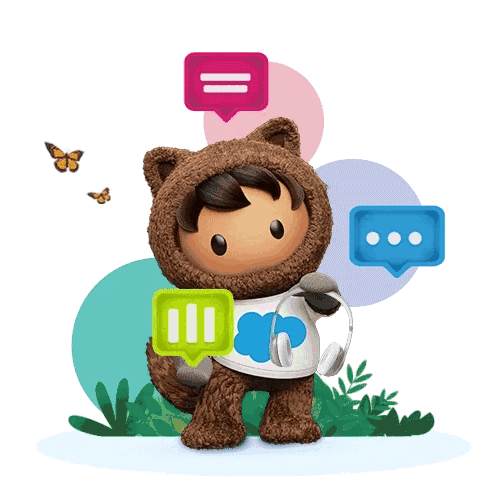 Animated Salesforce character
